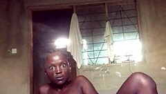 Crazy lover fingers pussy hard until she cums, then licks fingers clean