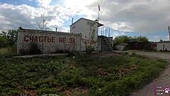 Horny Student Gives Blowjob Behind Garages With Cum