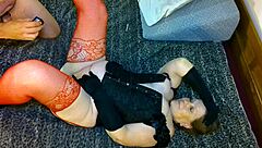 Granny Darke Fucks Hard in Lingerie Until She Says She's Done, Featuring Chubby Body, Licking, Hardcore, Cougar, Orgasm, MILF, Big Tits