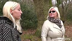 big tit mature milf gets her pussy licked by blonde lesbian