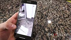 girl with freckles teases step bro with nudes but he cant wait any more