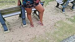 Wife Exposes Hairy Pussy In Public Streets