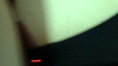 a girl pegs a guy in this intense scene