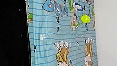 rough fucking the slut wife in step brother's room as he walks in for interracial domination