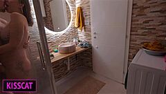 S4e3 Step Mom Teaches Sex And Shares Cum With Step Daughter In Bed With New Step Dad