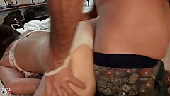 amateur in satin lingerie doggystyle