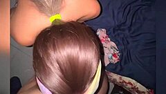 Beautiful innocent Mexican student contrasts her small tits with big ass in homemade video.