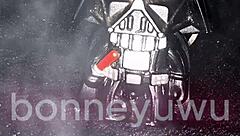 Bonneyuwu as Leia Masturbates with Dildo