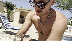 stranger gives massage, deepthroat blowjob, then assfucking anal