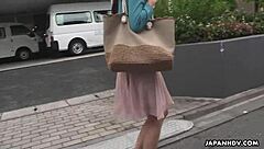 Damn! Japanese babe Tomomi Matsuda fingered hard uncensored