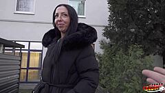 german scout discovers inked cougar sara deluxe's big ass in first casting fuck