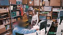 young shoplifter dolly leigh gets her pussy smashed in the storage room