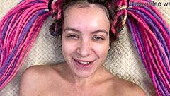 I fucked this alt teen in missionary POV. Cum splashed her ponytail face as a hot teaser!