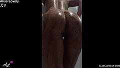 sexy babe alisa lovely takes a relaxing shower massage