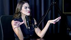 reh queen in sheer red attends a voyeur without using vibrators.