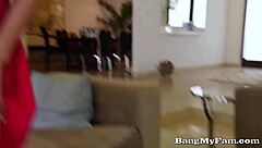 Beautiful latina maya bijou feels big cock in her hairless pussy doggystyle