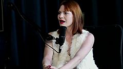 reh queen in sheer red attends a voyeur without using vibrators.