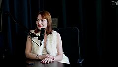 reh queen in sheer red attends a voyeur without using vibrators.