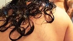 my husband's best friend surprised me in the shower made me suck his cock and came on my face