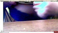 Teen girl performs sex on webcam for free