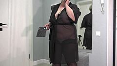 plump milf tries on bodysuit, does she turn you on?