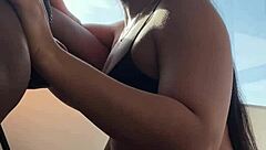 cute girl sucking monster cock for first time