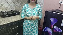 Indian stepmom fucking stepson in kitchen