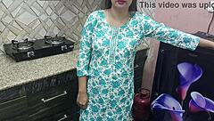 Indian stepmom fucking stepson in kitchen