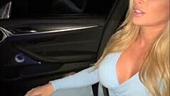 big tit blonde fucks uber driver