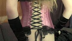 i and my naughty blonde couple fuck in costumes outdoors