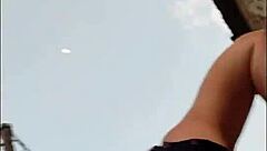 Harassing Mature Big-Ass Woman in Skirt on Lima Streets