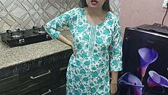 Indian stepmom fucking stepson in kitchen