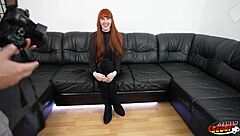 German Scout - Skinny Redhead Soley Summer in Rough First Casting