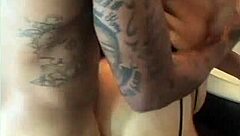 Ebony Woman Takes Monster Cock in Her Asshole