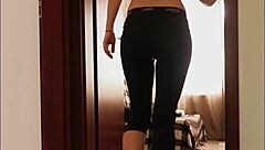 home isolating he fucks me during my yoga hour creampie amateur