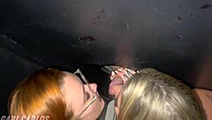 Redhead Friend Sucks At Glory Hole