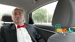 Horny grandpa uses old johnson on teen blowjob?