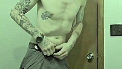 Skinny Girl Performs Striptease In Bathroom