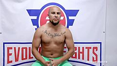 Who wins in mixed wrestling? Cheyenne Jewel ties up Shawn for rough sex!