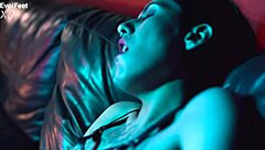 Slave's Wet Pussy Dominated by Toe Sucking