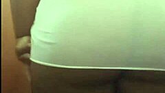 Chubby Brazilian Girl Strips and Shows Big Ass