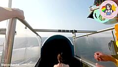 香港Macy Chan在邮轮甲板上大声呻吟