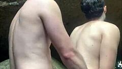 i sucked a stranger jerking off on the trail, first time anal with big cock