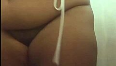 Chubby Brazilian Girl Strips and Shows Big Ass