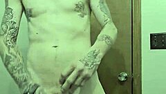 Skinny Girl Performs Striptease In Bathroom