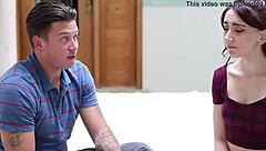 Hot stepsister gets bold anal fuck from stepbro