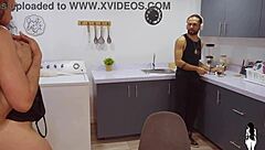 Fucking my coworker's friend with anal fisting while roommate is distracted