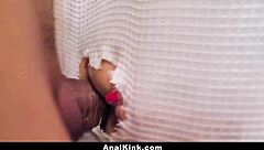 gorgeous milf natasha nice's shower turns into anal sex with curious stepson 😈