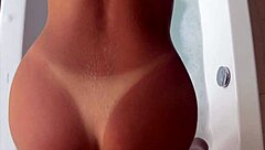 Tight dress made roommate fuck me in shower