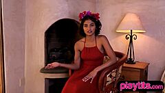 Asian Milf Shows Juicy Boobs and Hairy Pussy Outdoors